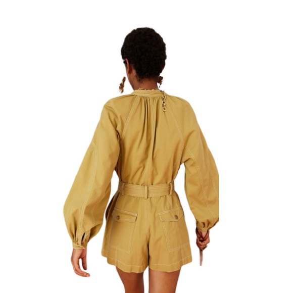 Ulla Johnson Piper Playsuit NWT | Fennel Seed | Size 10 - Picture 5 of 11